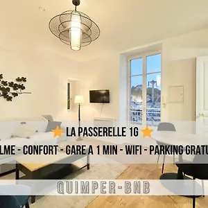 Appartement Le Passerelle 1g - Confort - Wifi - Centre A Pied, Quimper